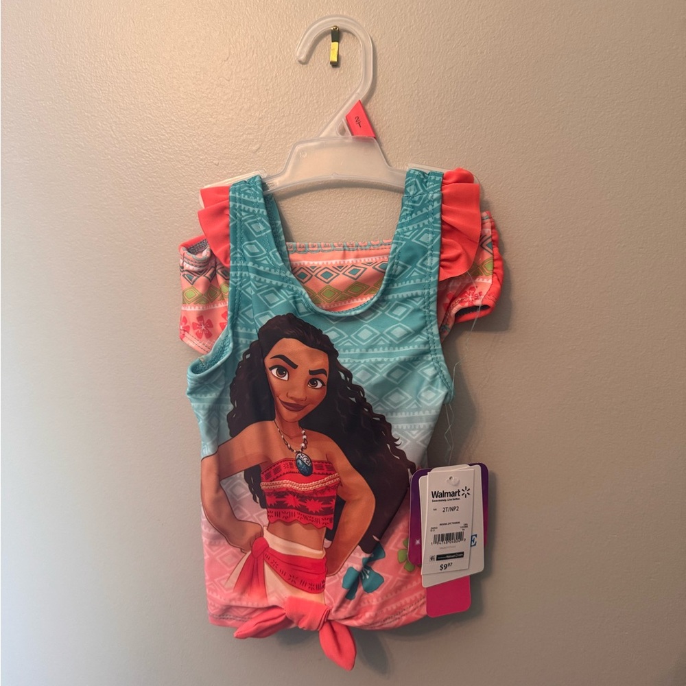 Disney Moana Kids Swim Set - Blue and Pink